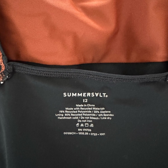 Summersalt Rushed Backflip Onepiece Swimsuit Amber and Sea Urchin - Picture 6 of 10